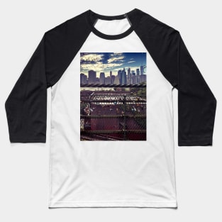 Love Padlocks Manhattan Skyline NYC Baseball T-Shirt